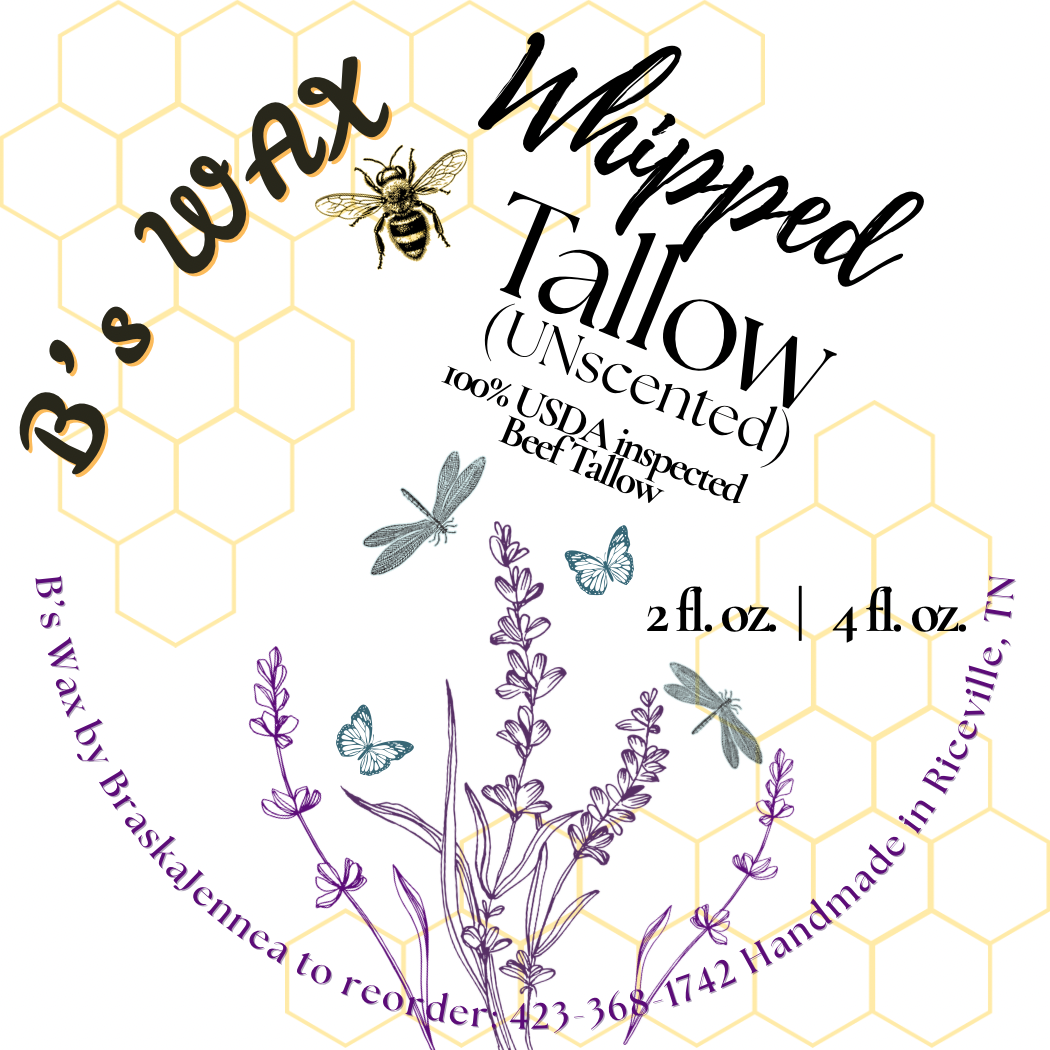 2 fl.oz. 100% USDA inspected Whipped Tallow-UNscented