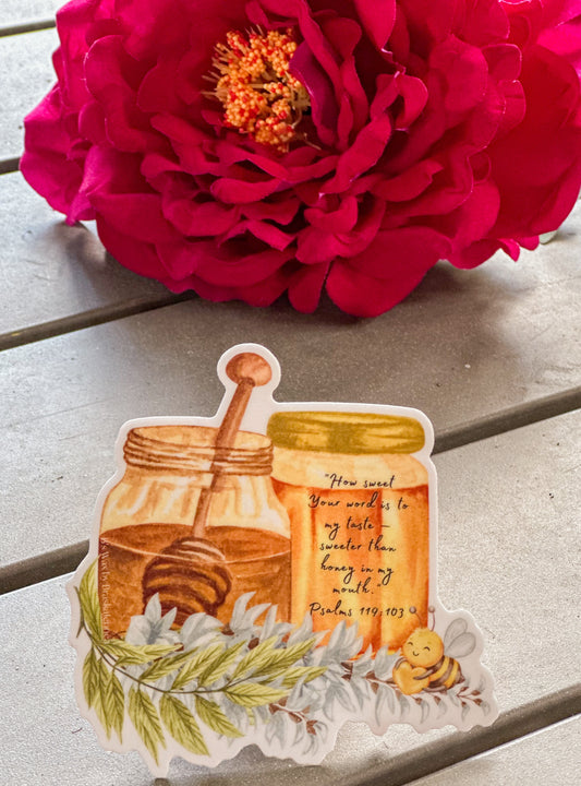 Psalms 119:103 3.5” sticker