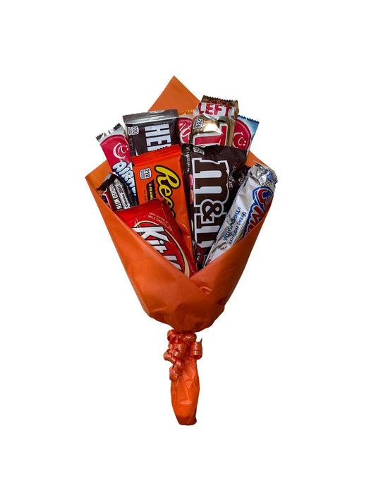 Large Chocolate Candy Bouquet (Green OR Plum Wrap)