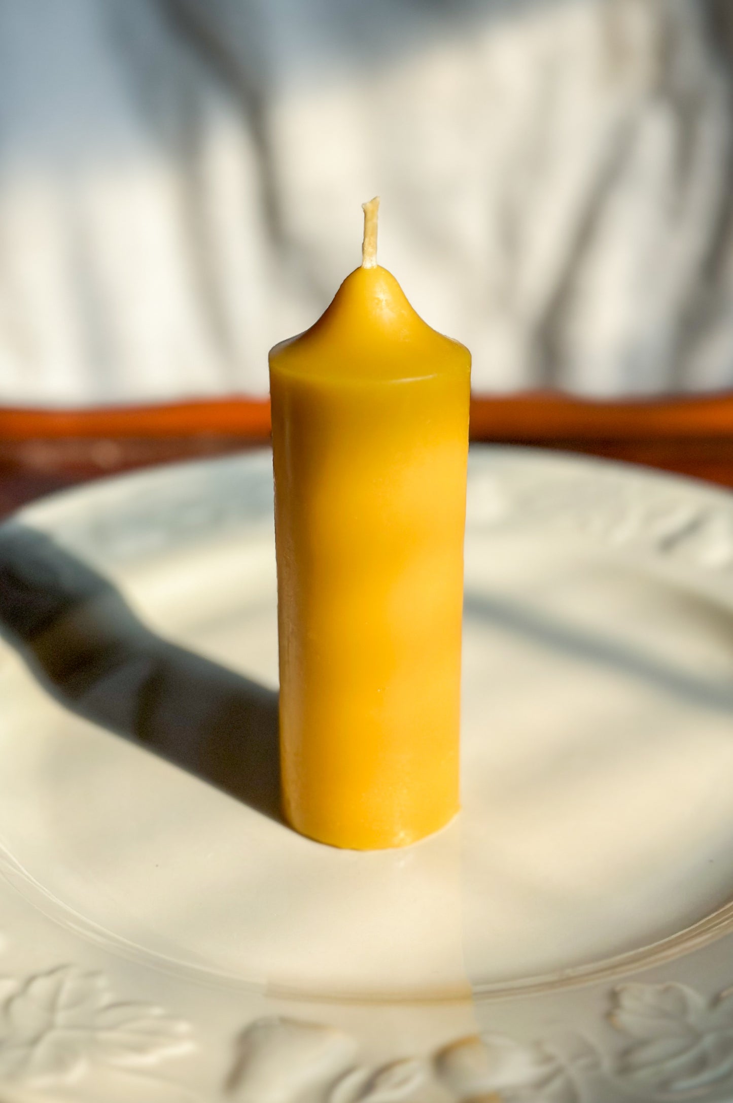 Beeswax Mid or “tall” 4.5”x1.5” pillar