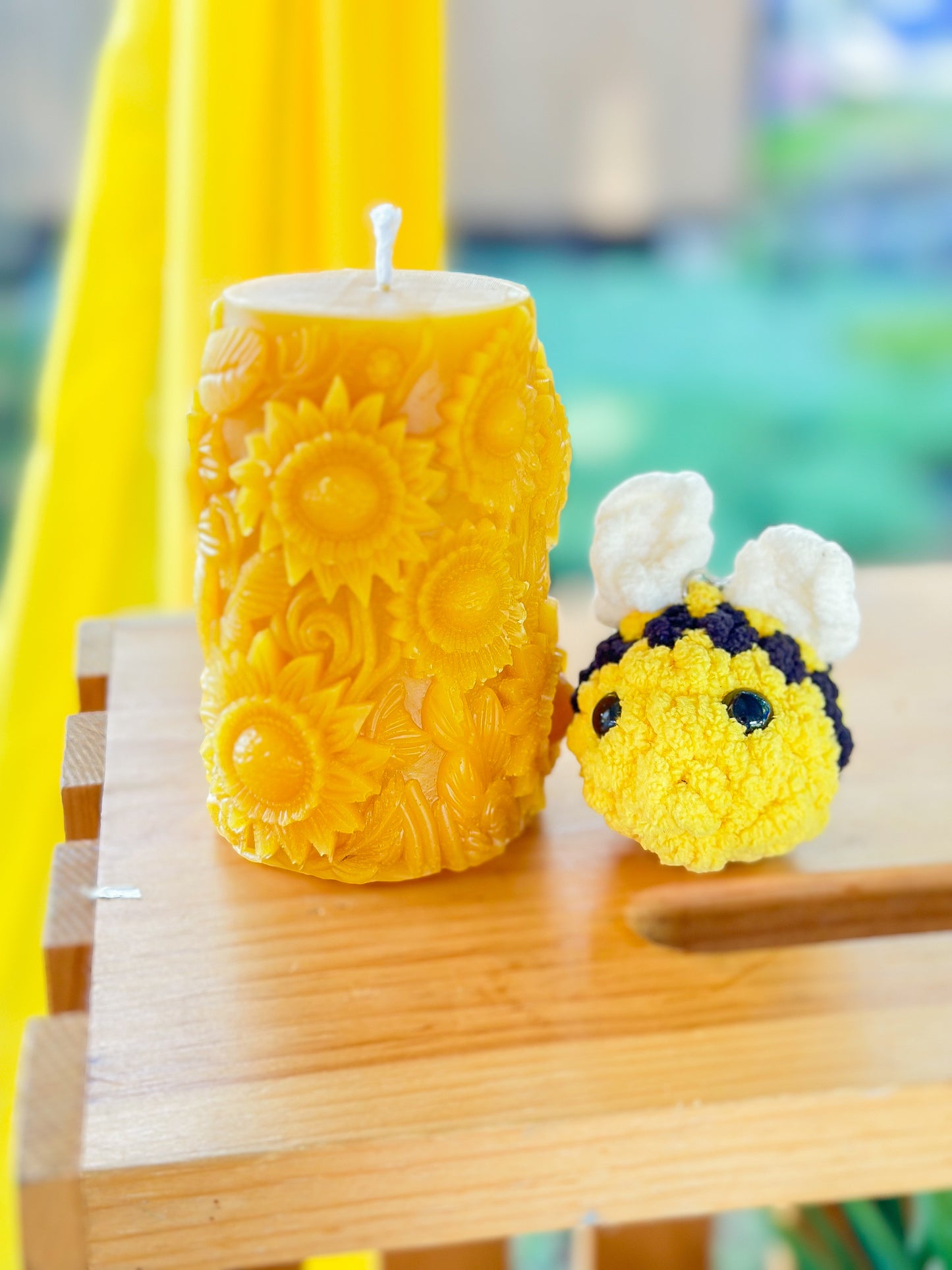 Chunky Sunflower Pillar