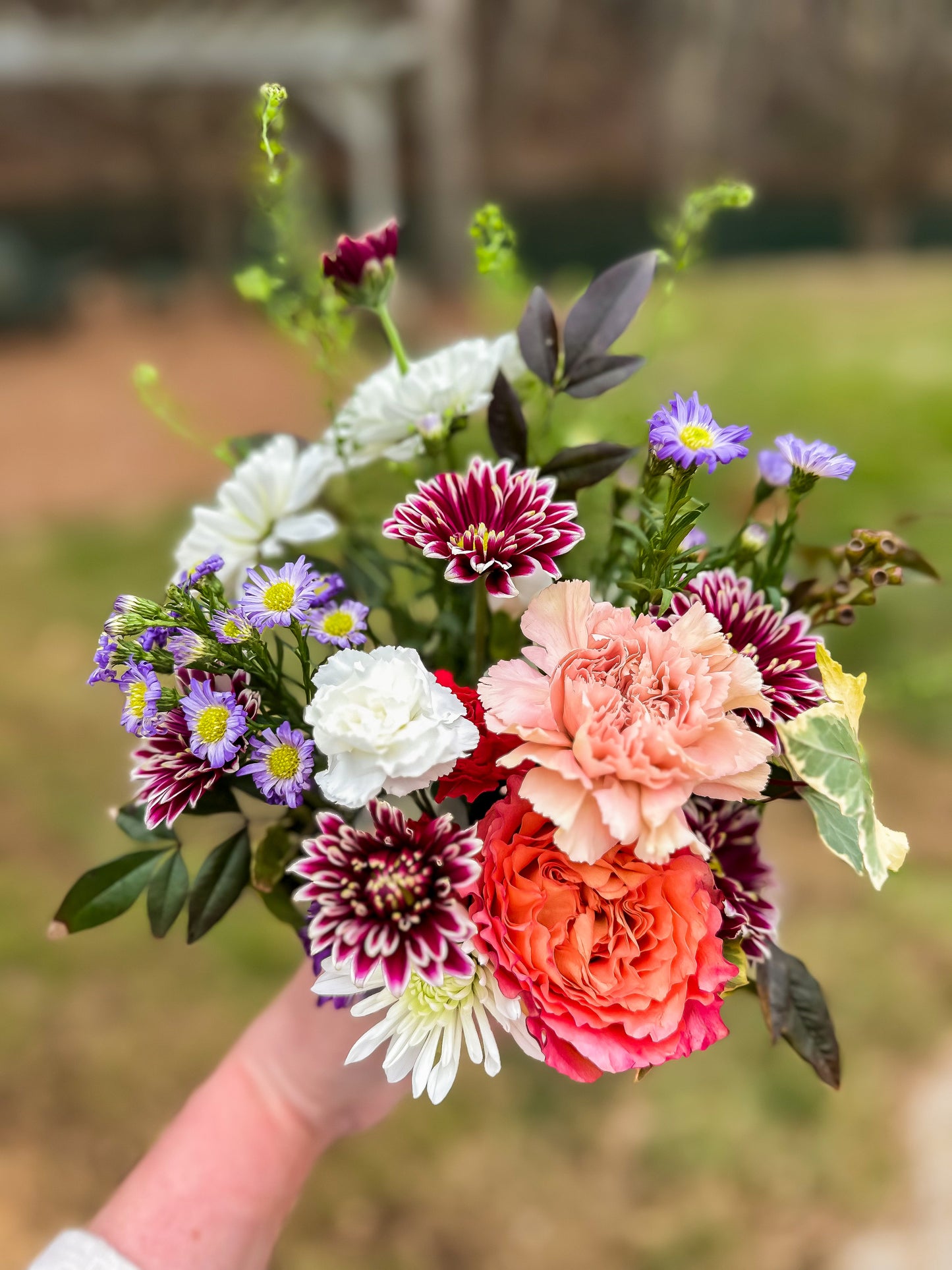 “The Cup Overfloweth” Petite Floral Bouquet
