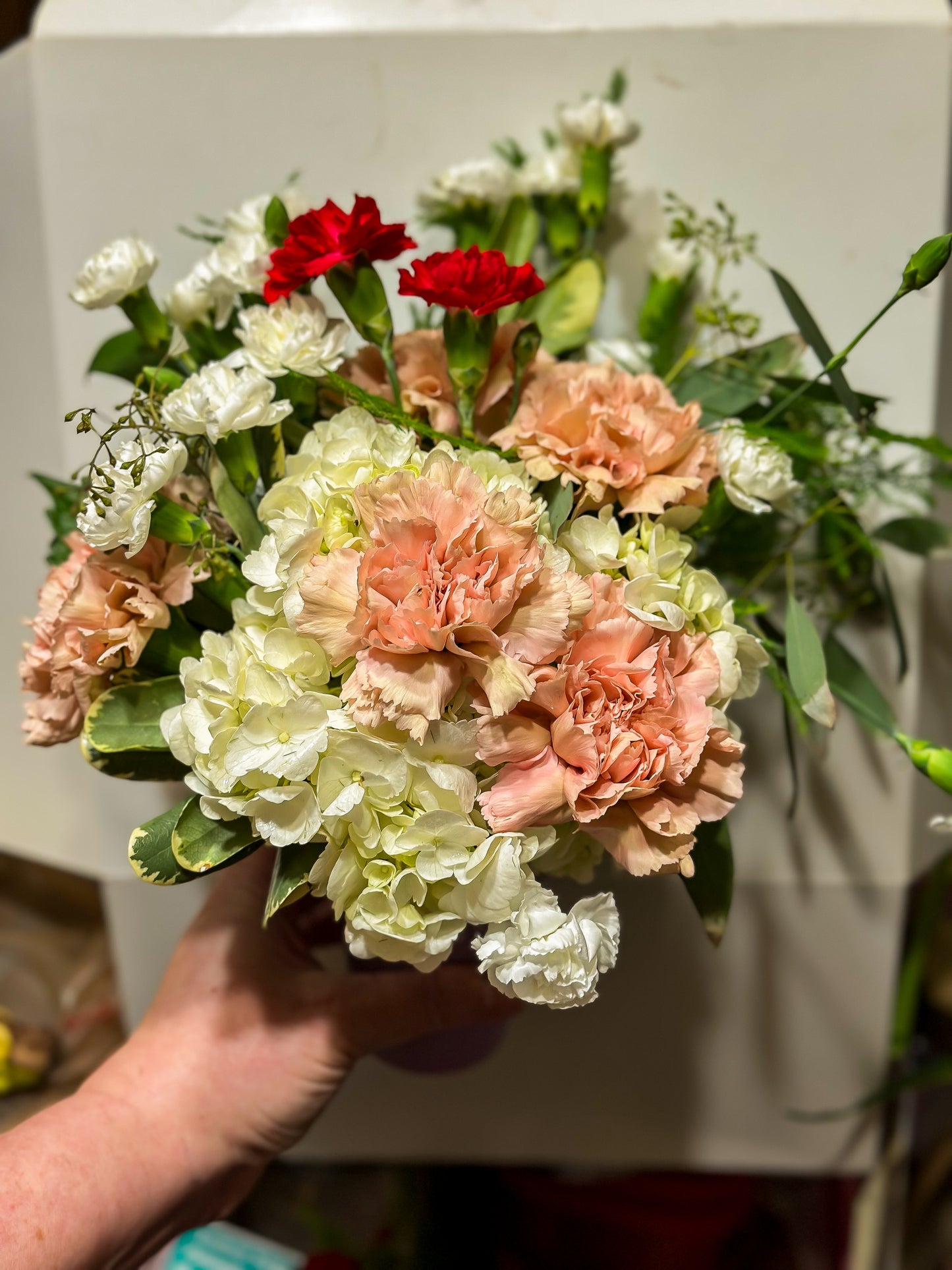 “The Cup Overfloweth” Petite Floral Bouquet