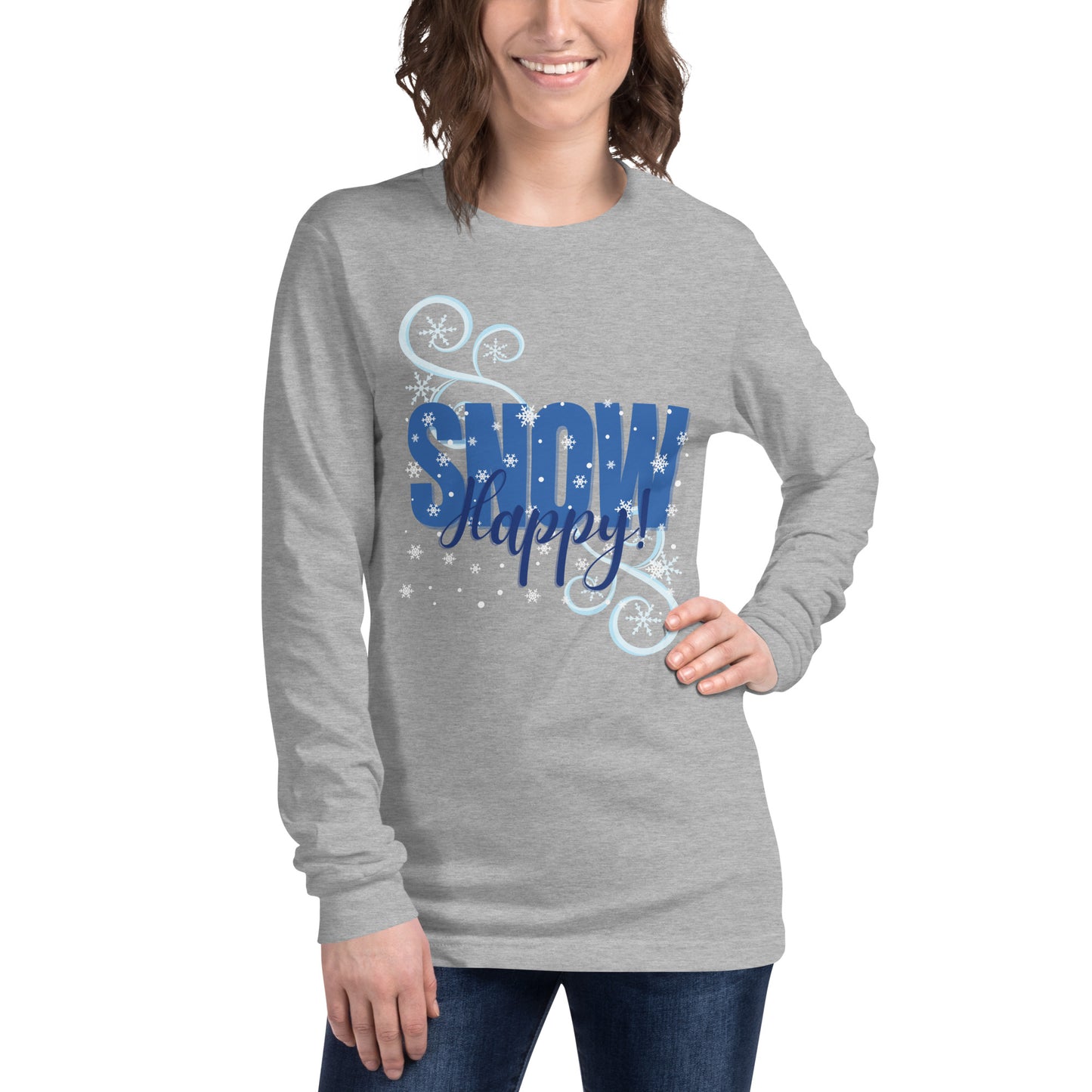 Snow Happy Unisex Premium Long Sleeve Tee