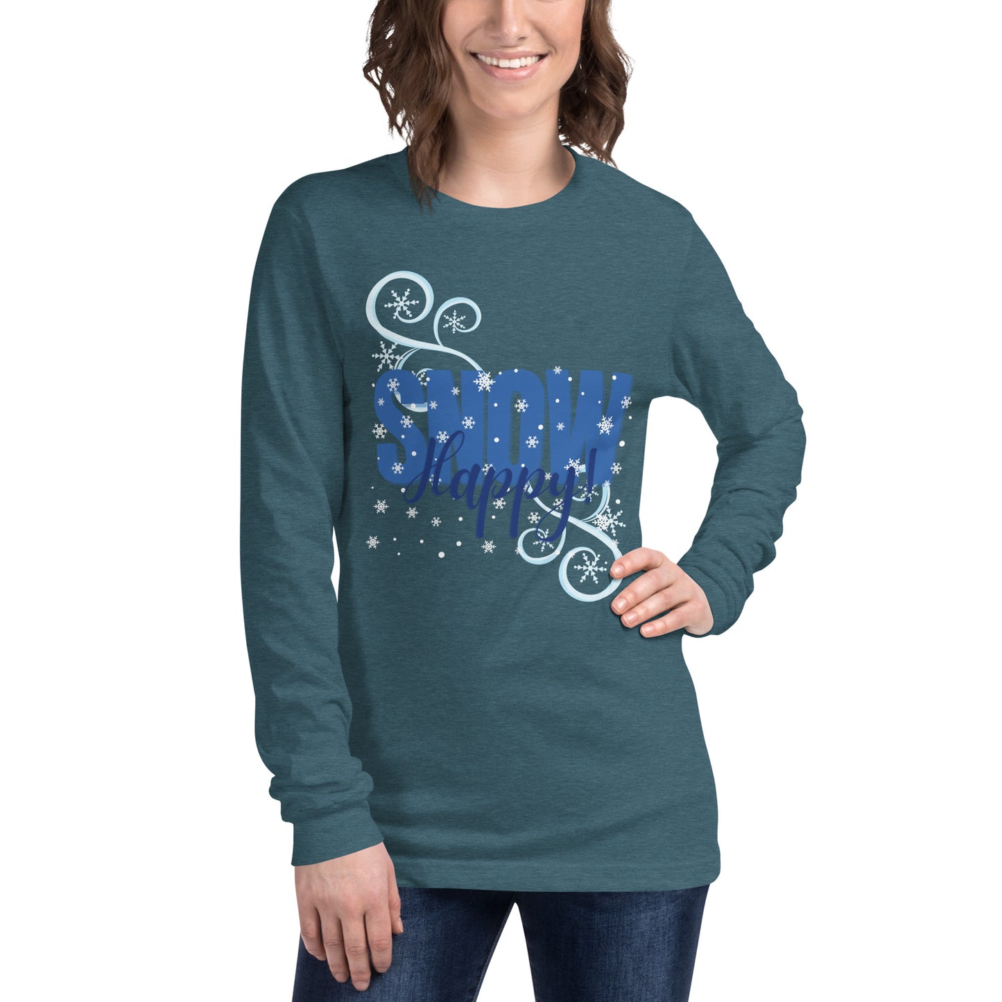 Snow Happy Unisex Premium Long Sleeve Tee
