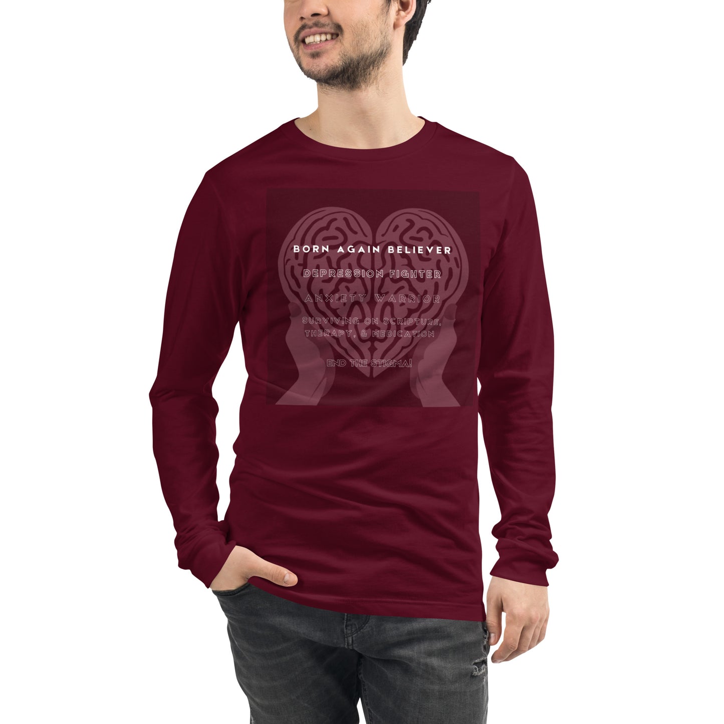 Depressed Believer Luxe Unisex Long Sleeve Tee