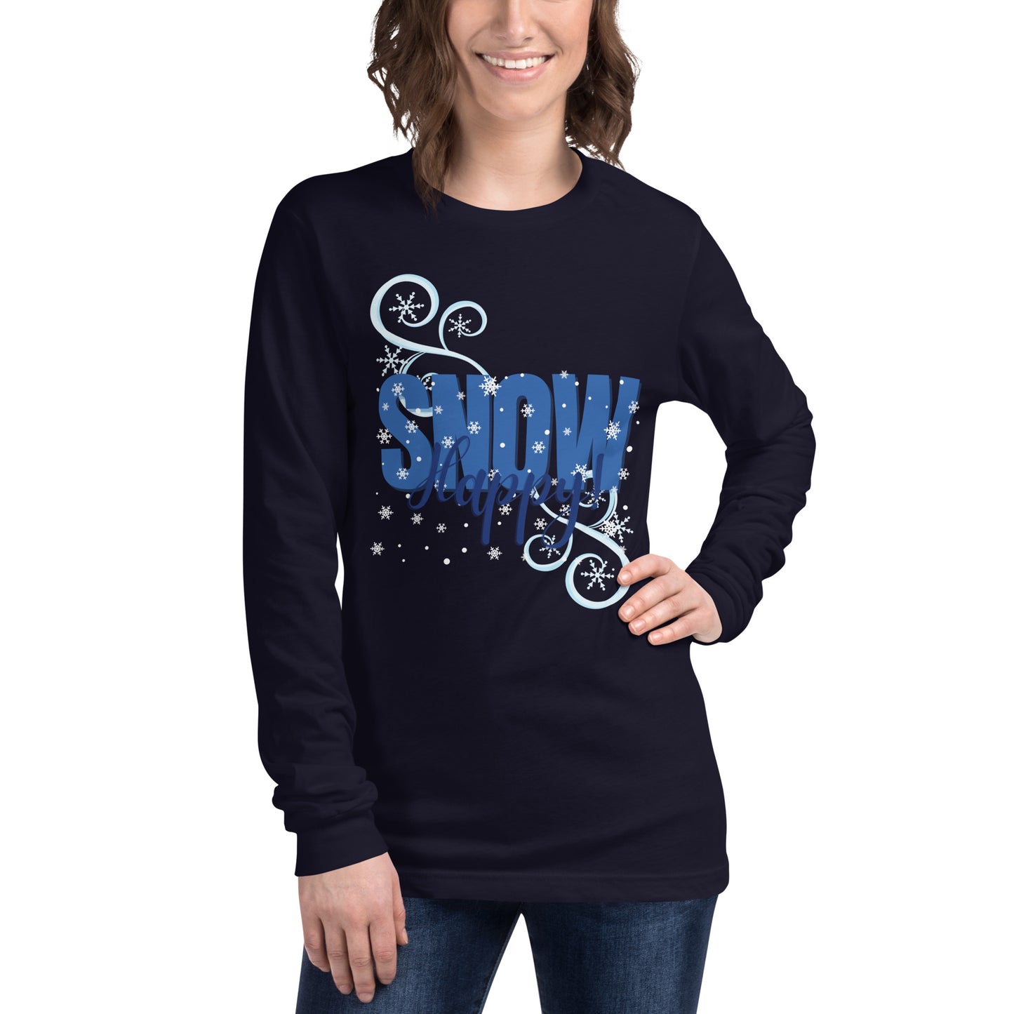 Snow Happy Unisex Premium Long Sleeve Tee