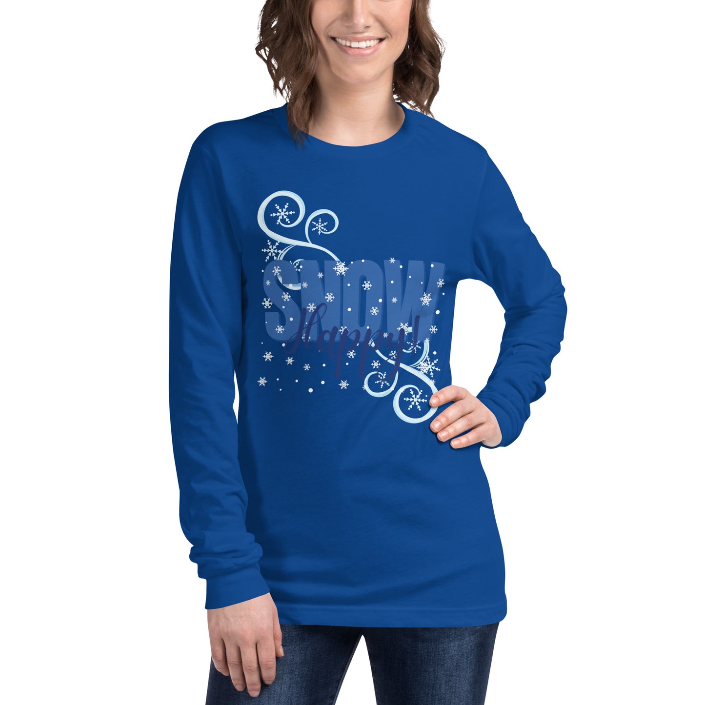 Snow Happy Unisex Premium Long Sleeve Tee