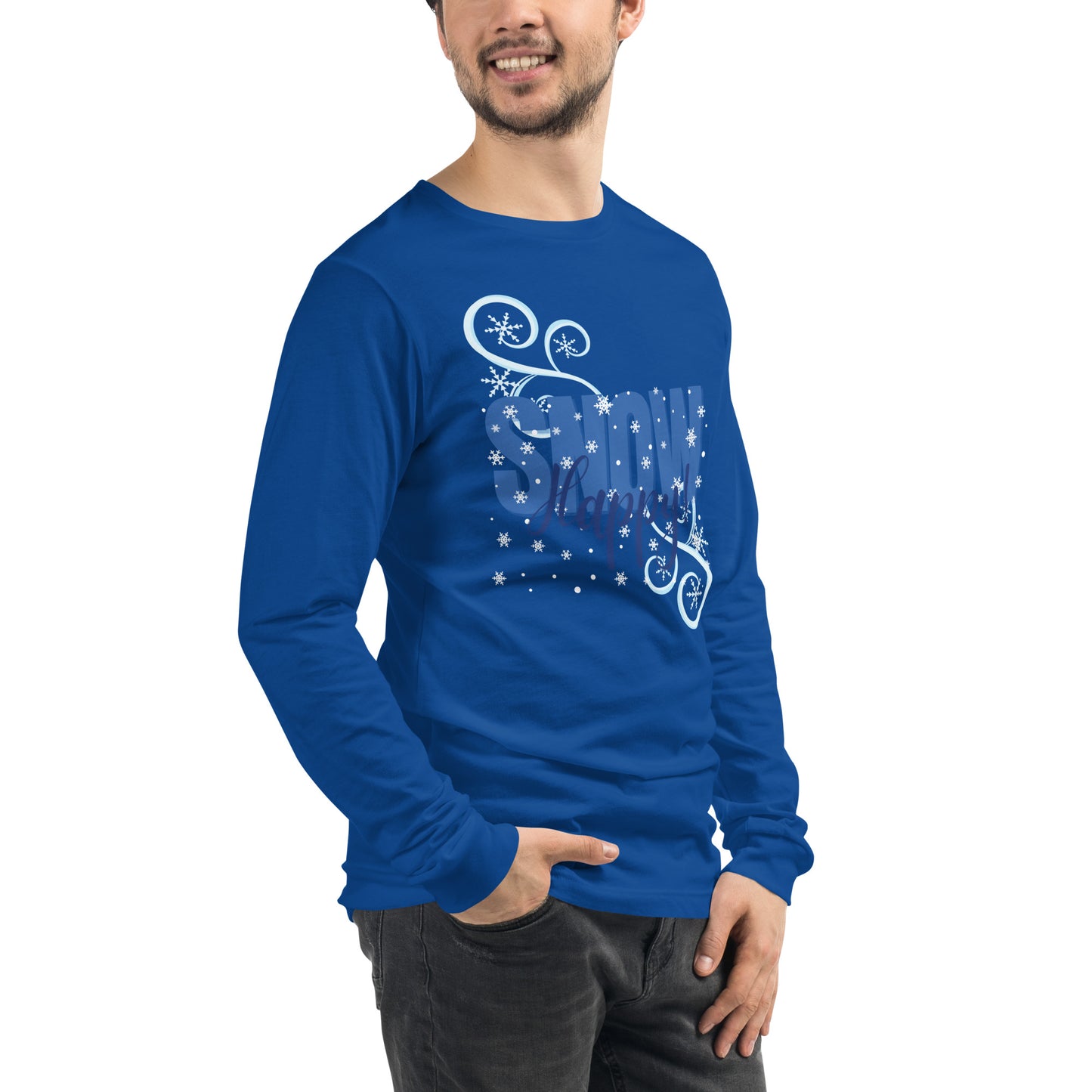 Snow Happy Unisex Premium Long Sleeve Tee