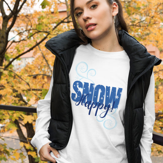 Snow Happy Unisex Premium Long Sleeve Tee