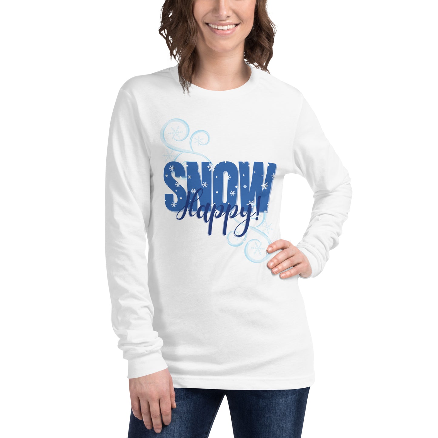 Snow Happy Unisex Premium Long Sleeve Tee