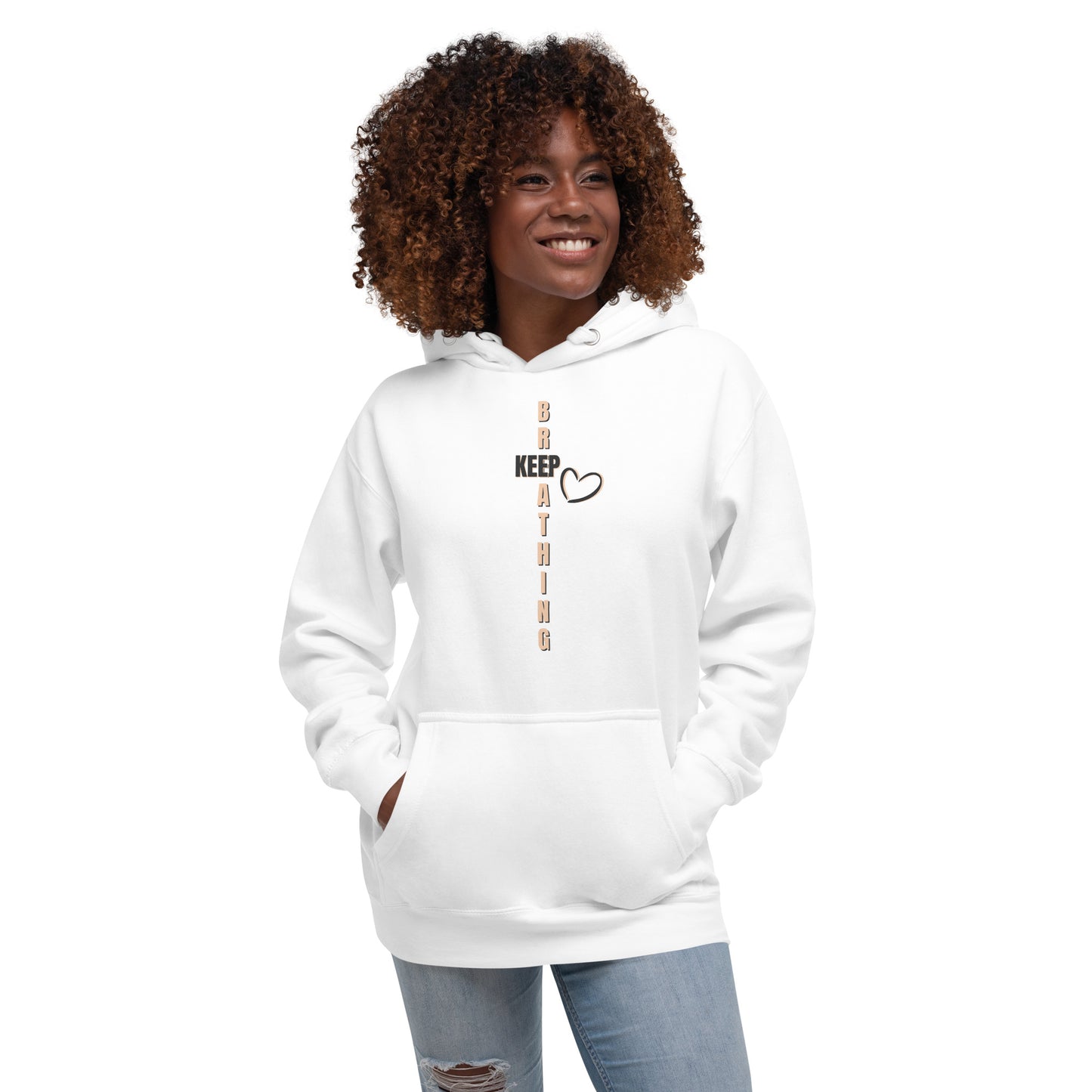 Keep Breathing Premium Luxe Unisex Hoodie