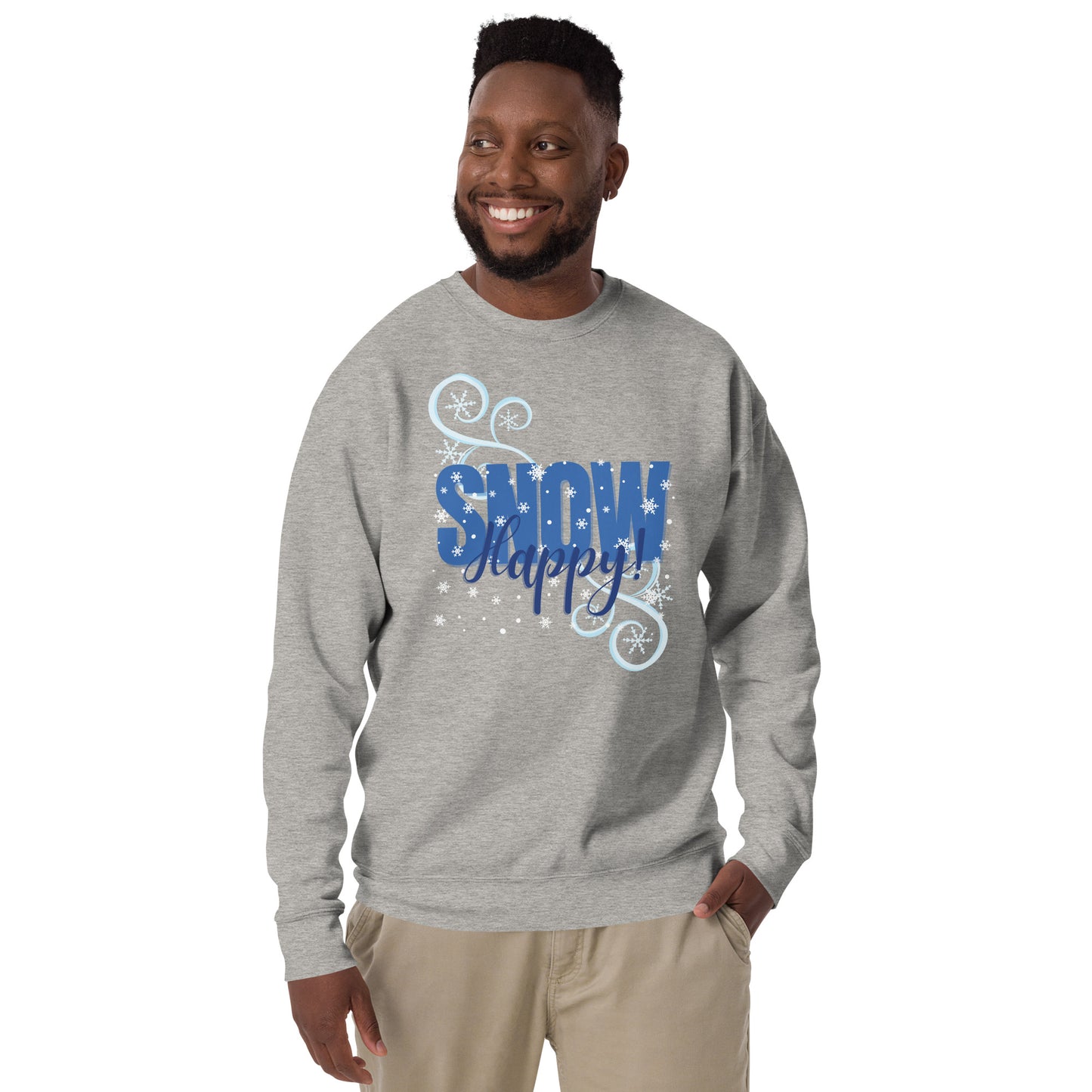 SNOW HAPPY Unisex Premium Soft Sweatshirt