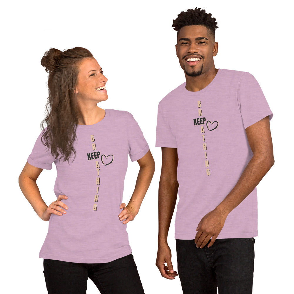 Keep Breathing B+C Soft Unisex t-shirt