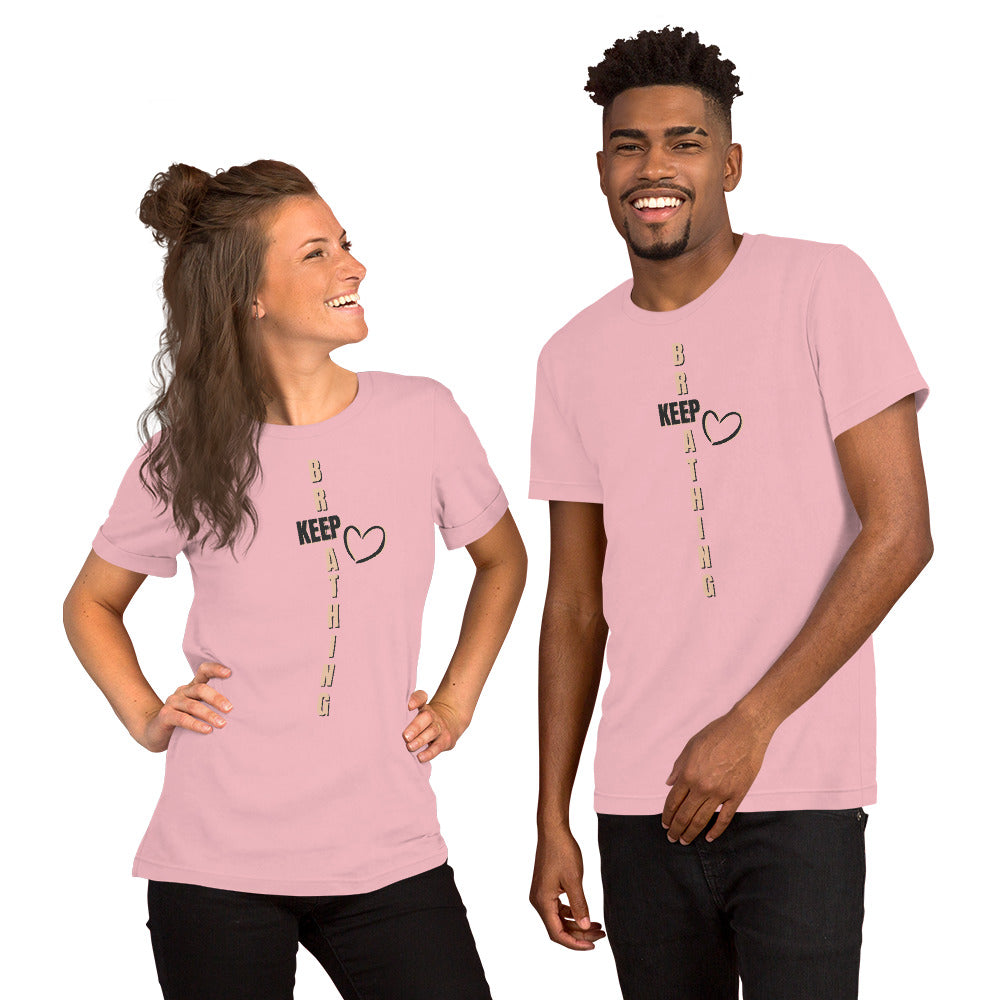 Keep Breathing B+C Soft Unisex t-shirt