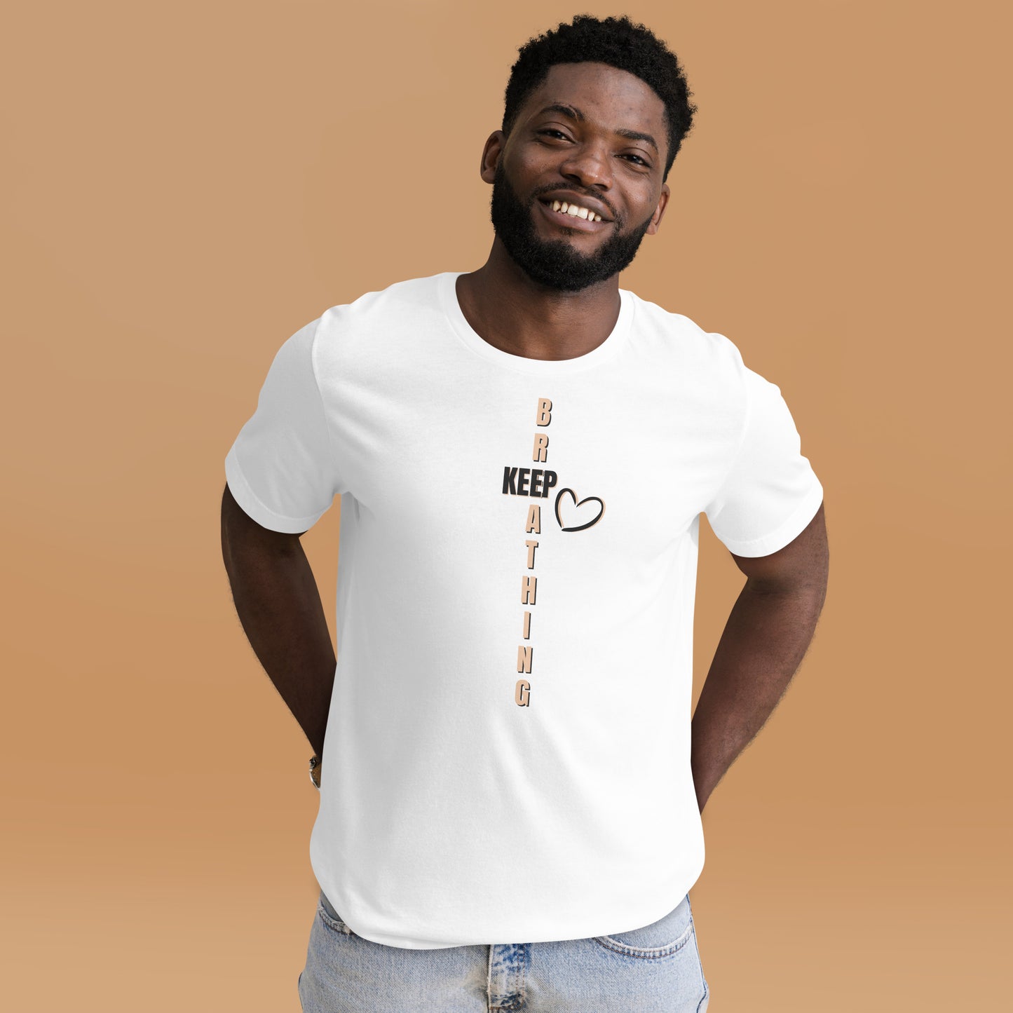 Keep Breathing B+C Soft Unisex t-shirt