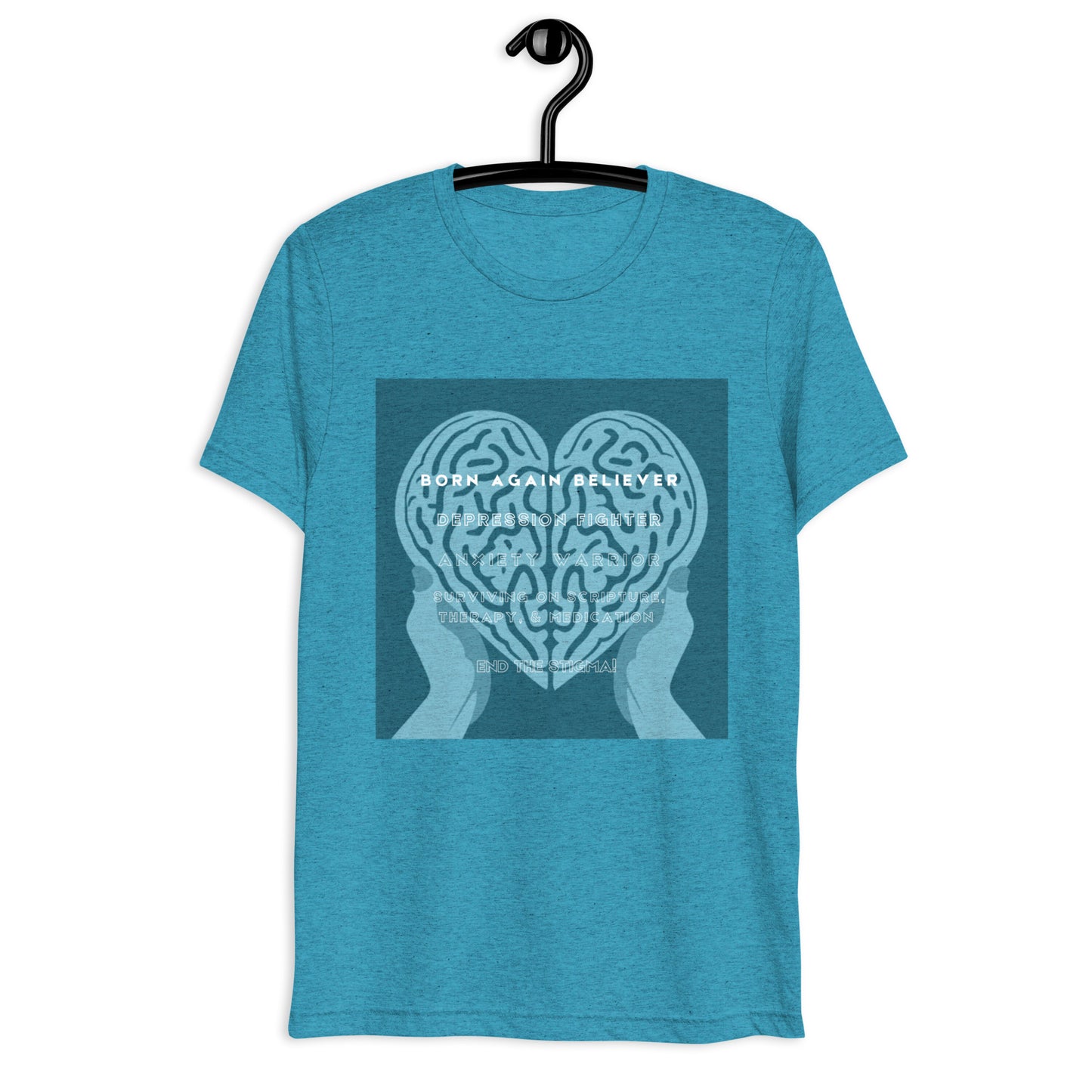 Depressed Believer Tri-Blend Short sleeve t-shirt