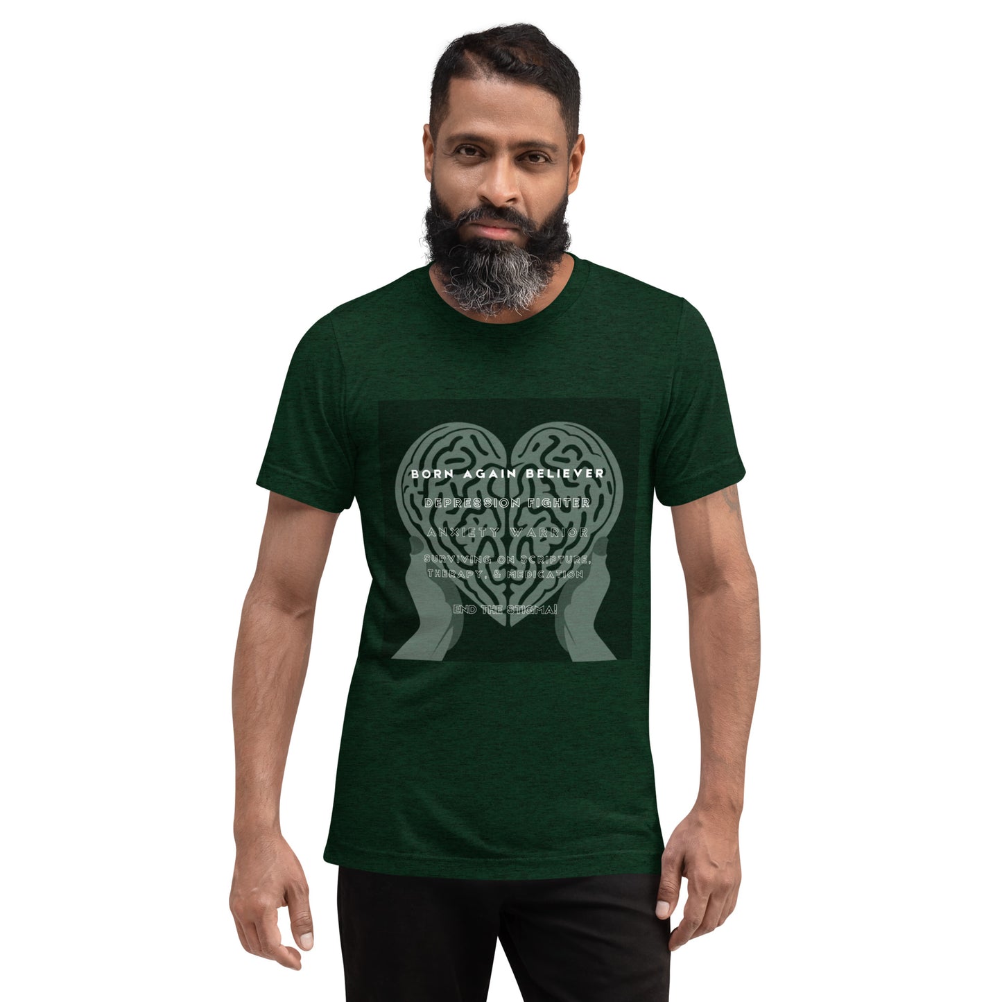 Depressed Believer Tri-Blend Short sleeve t-shirt