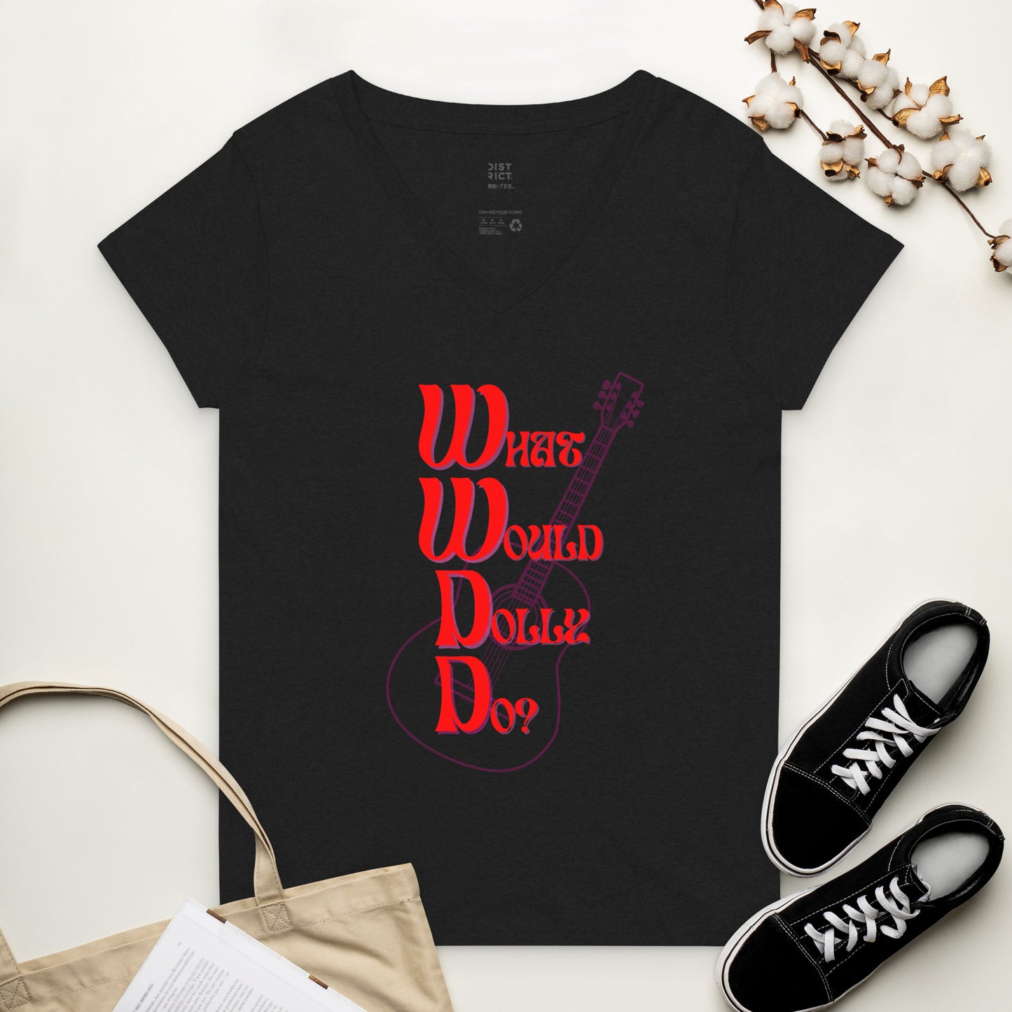 WWDD Women’s Recycled V-neck T-shirt