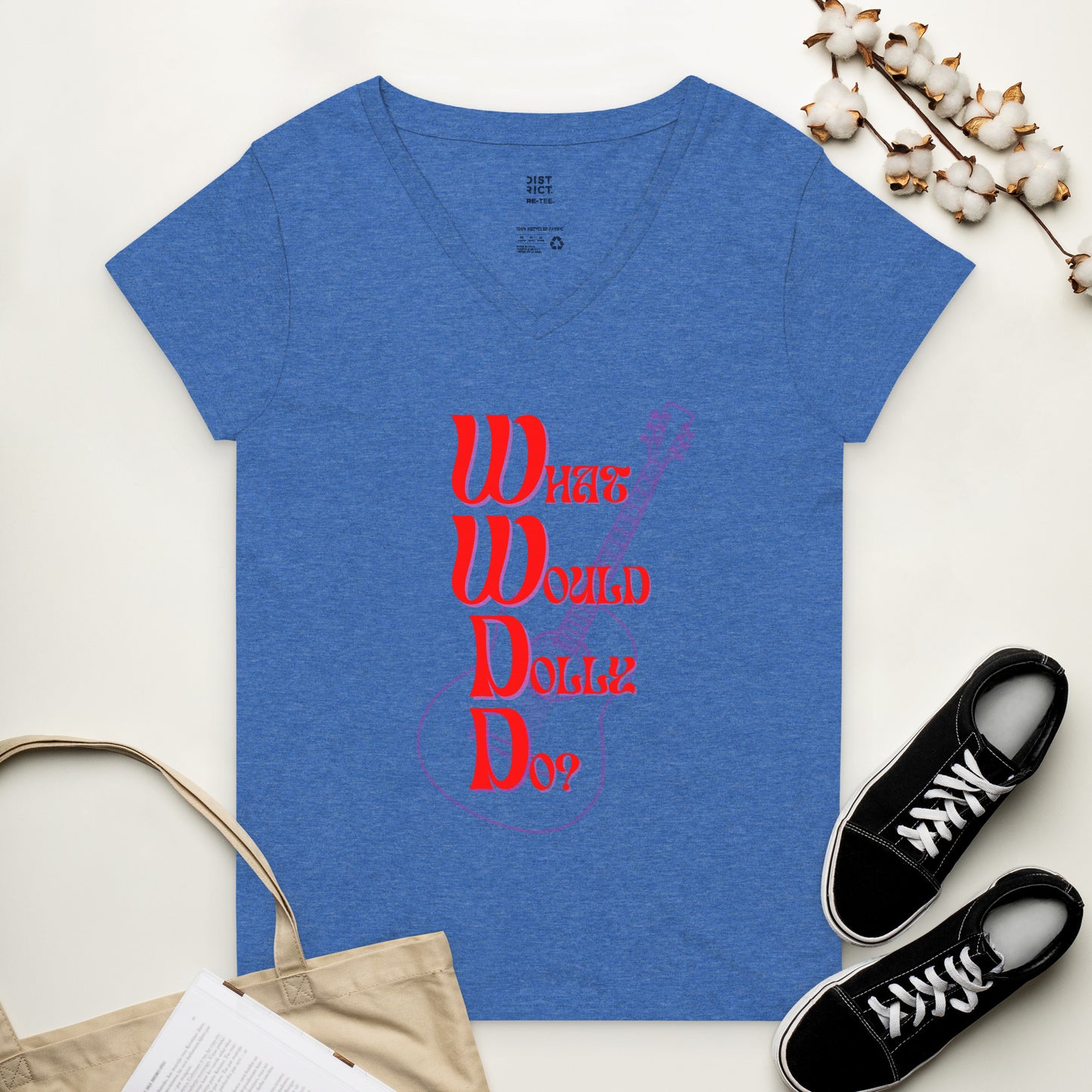 WWDD Women’s Recycled V-neck T-shirt