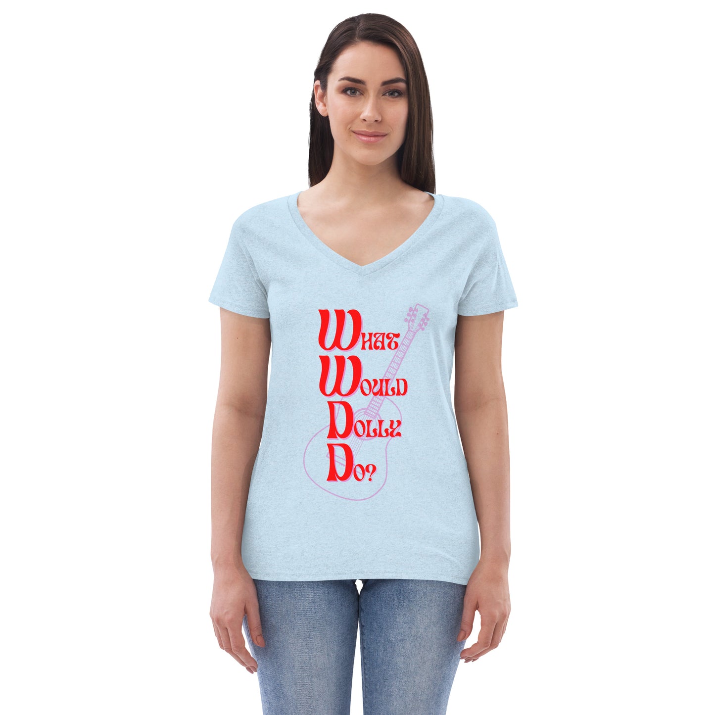 WWDD Women’s Recycled V-neck T-shirt