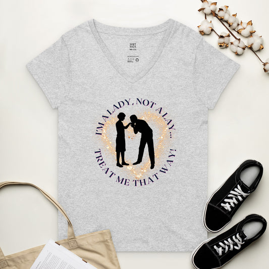 Lady Not A Lay Women’s Recycled V-Neck T-shirt